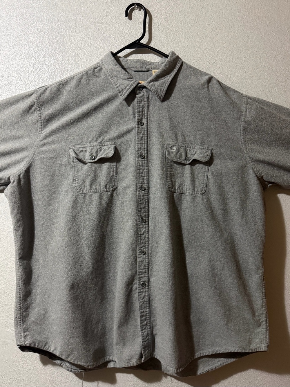 Timberland Classic Gray Thick Flannel Size 3XL - Picture 3 of 13